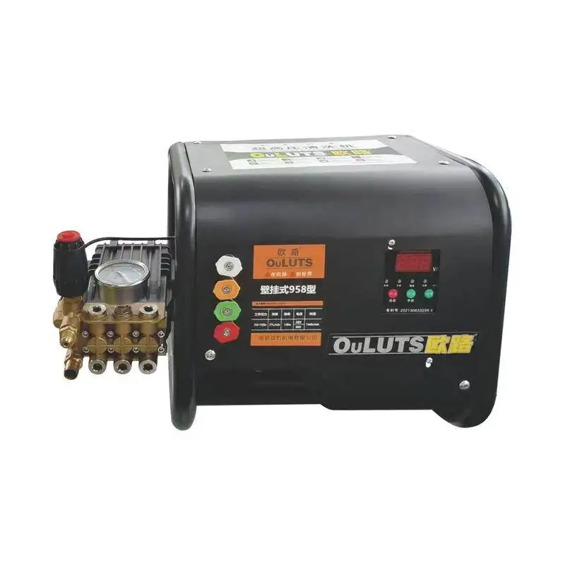 Wall mounted high pressure washer 220v commercial car washer 380v industrial car brush pump powerful water washing floor washer