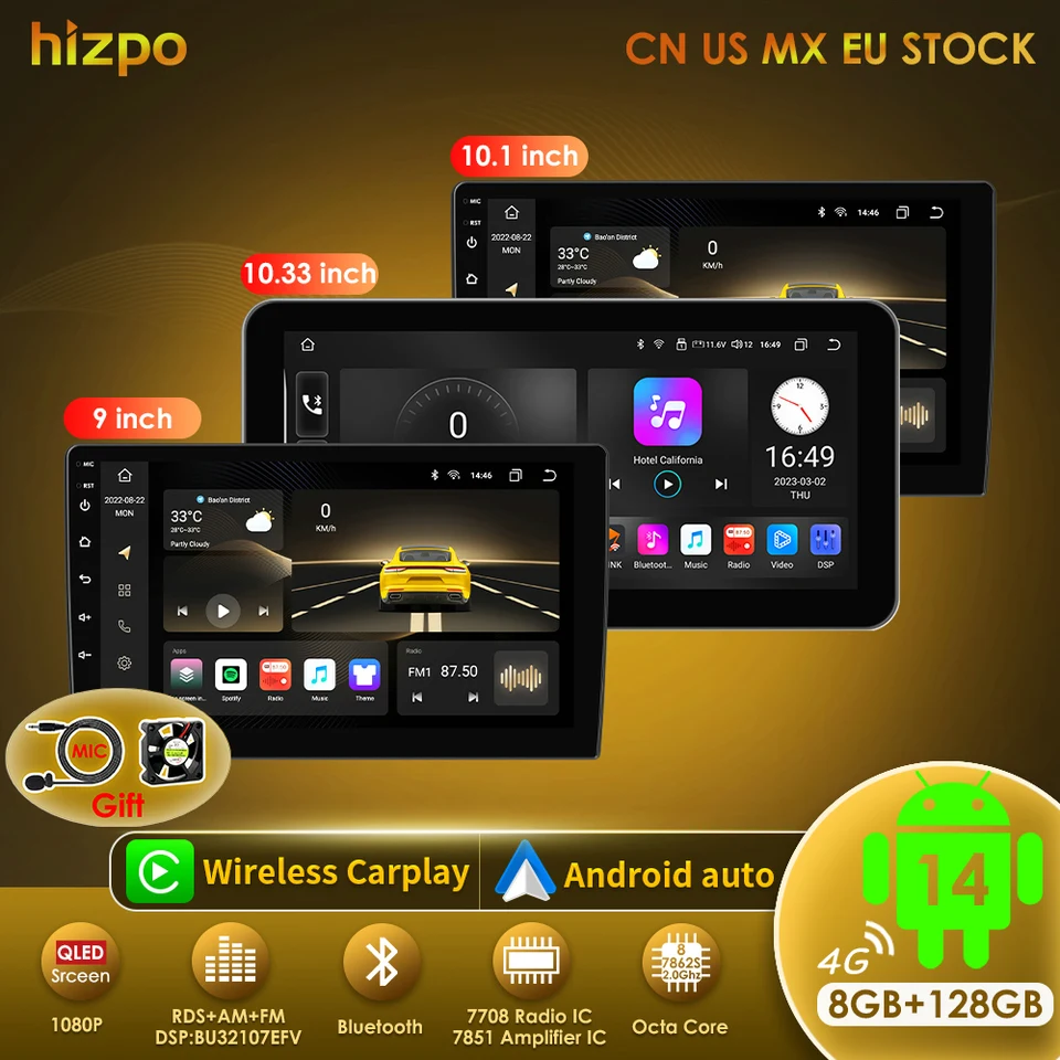 [⭐️新品⭐️]hizpo カーオーディオ9インチ Hizpo Universal Car Radio 2Din 9