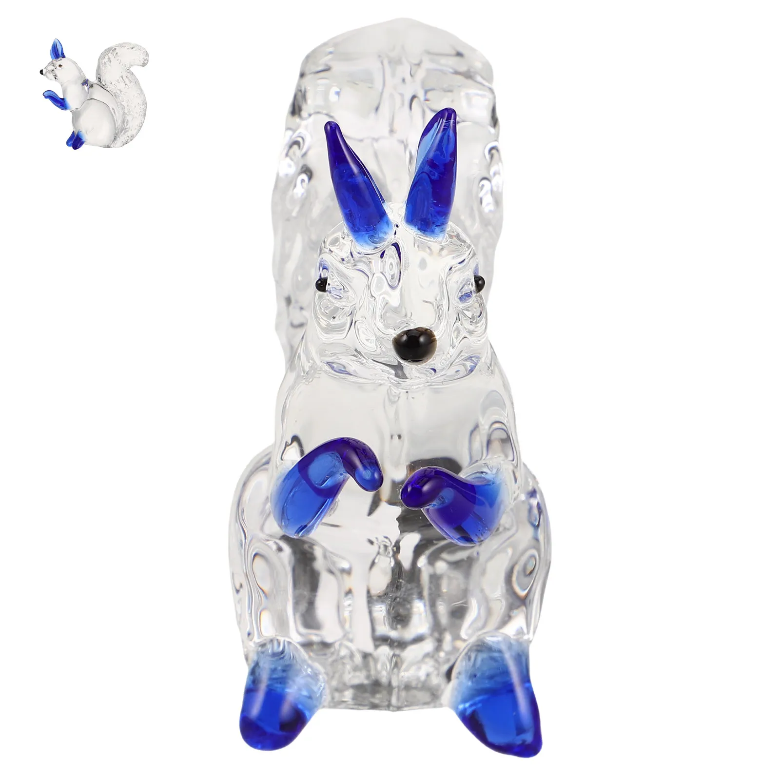 Exquisite Crystal Squirrel Ornament Intricately Crafted Sparkling Desktop Home Decor Gift for Women Men Birthday Special