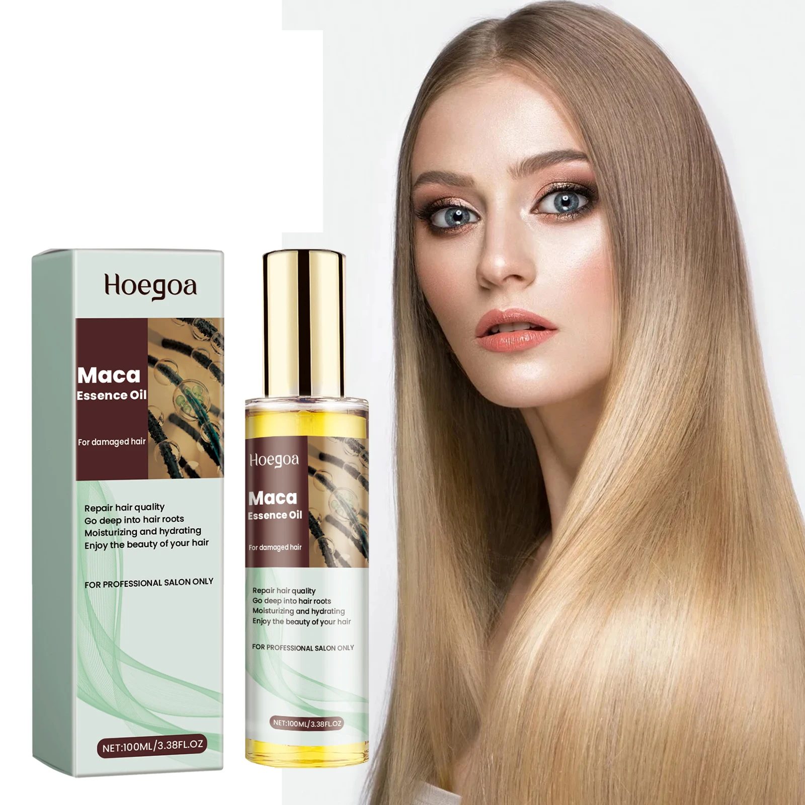 

Nourishing & Smoothing Hair Serum - Hydrates Dry Ends, Non-Greasy with Fresh Fragrance, Strengthens & Softens Hair
