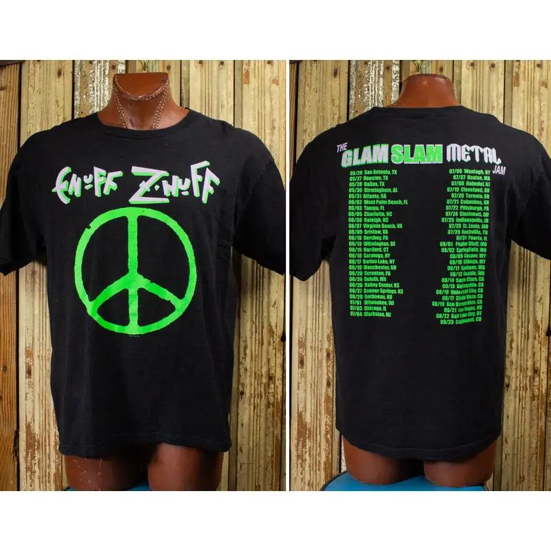 Vintage Enuff Z'Nuff Glam Slam Metal Jam Concert T Shirt 2001