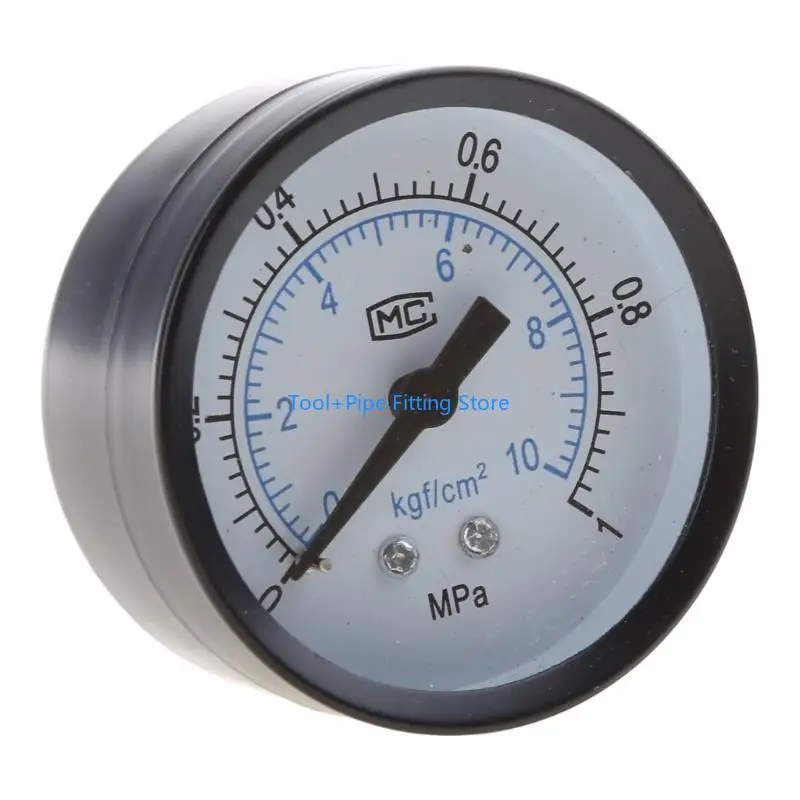 F92B Air Compressor Pneumatic Hydraulic Fluid Iron Shells Bar Air Pressure Gauge 50mm view 4