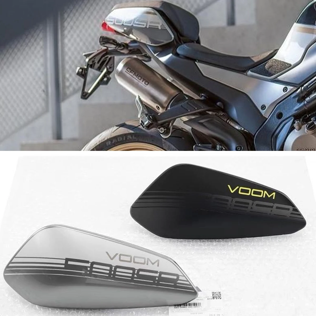 

For 500SR VOOM 2025 CF500-9 Motorcycle Accessories Rear left rear right rear cover Rear guard trim plate Tail light guard