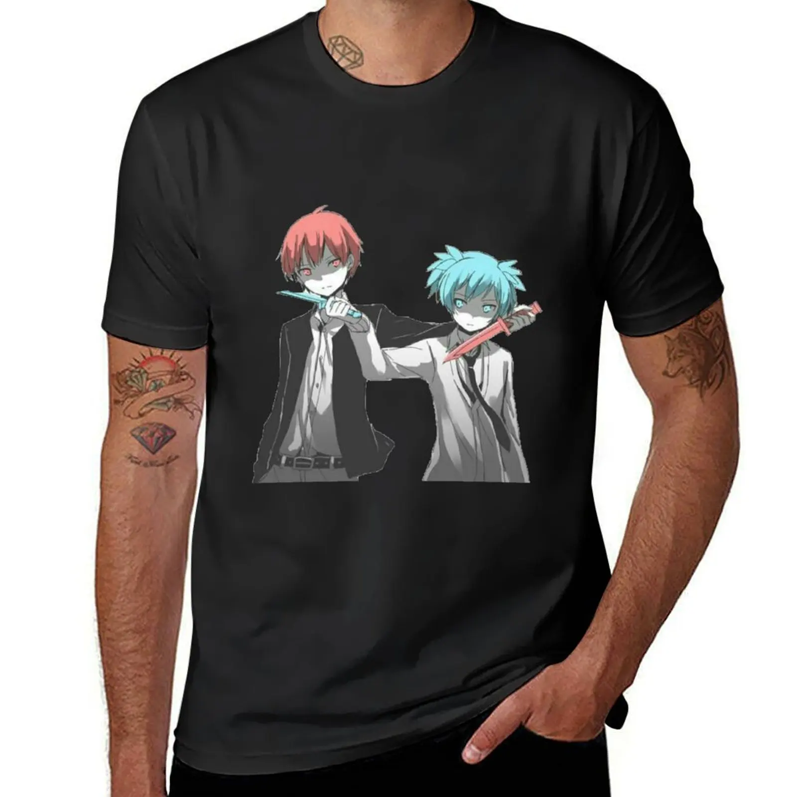 Nagisa and Karma T-Shirt blacks cute clothes funny t shirts for men