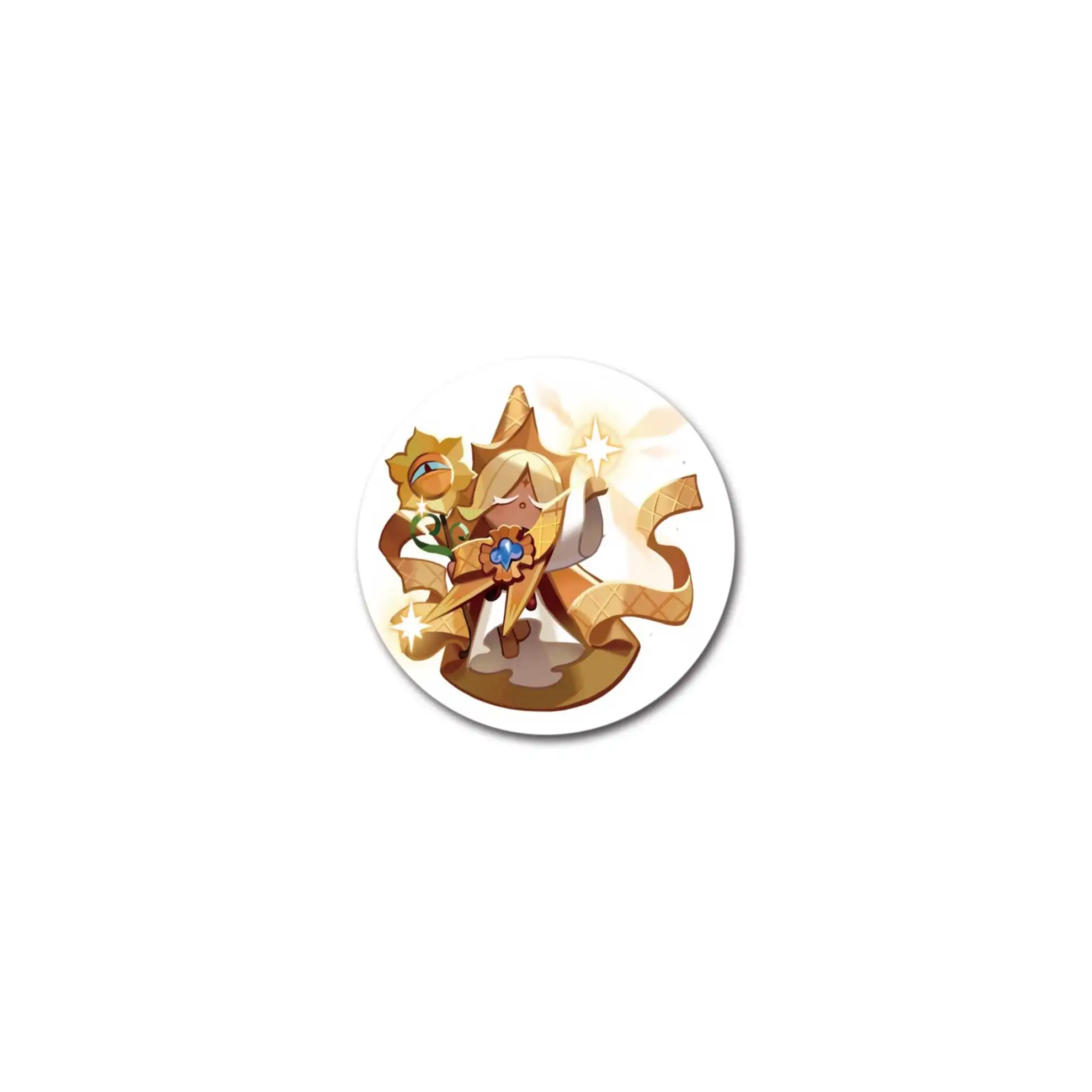 58mm Game Chibis Pin Brooch For Clothes Hat Shadow Milk Pure Vanilla Mystic Flour Candy Cookie Brooch Badge for Backpack