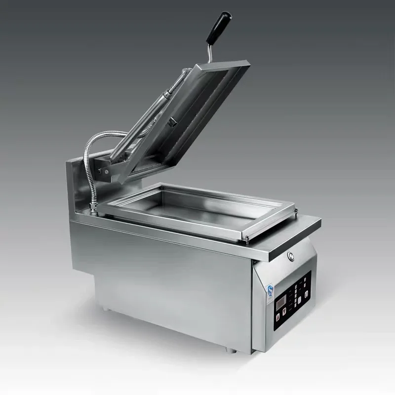 Automatic Samosa Empanada Baozi Potsticker Fryer Gyoza Frying Pan Fried Dumpling Wonton Cooking Machine