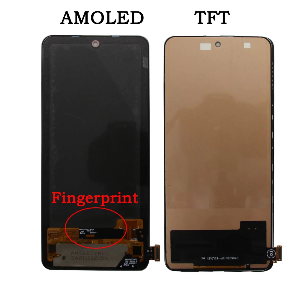 AMOLED Screen for Xiaomi Redmi Note 10 Pro Lcd Display Digital Touch Screen for Redmi Note 10 Pro M2101K6G M2101K6R Replacement