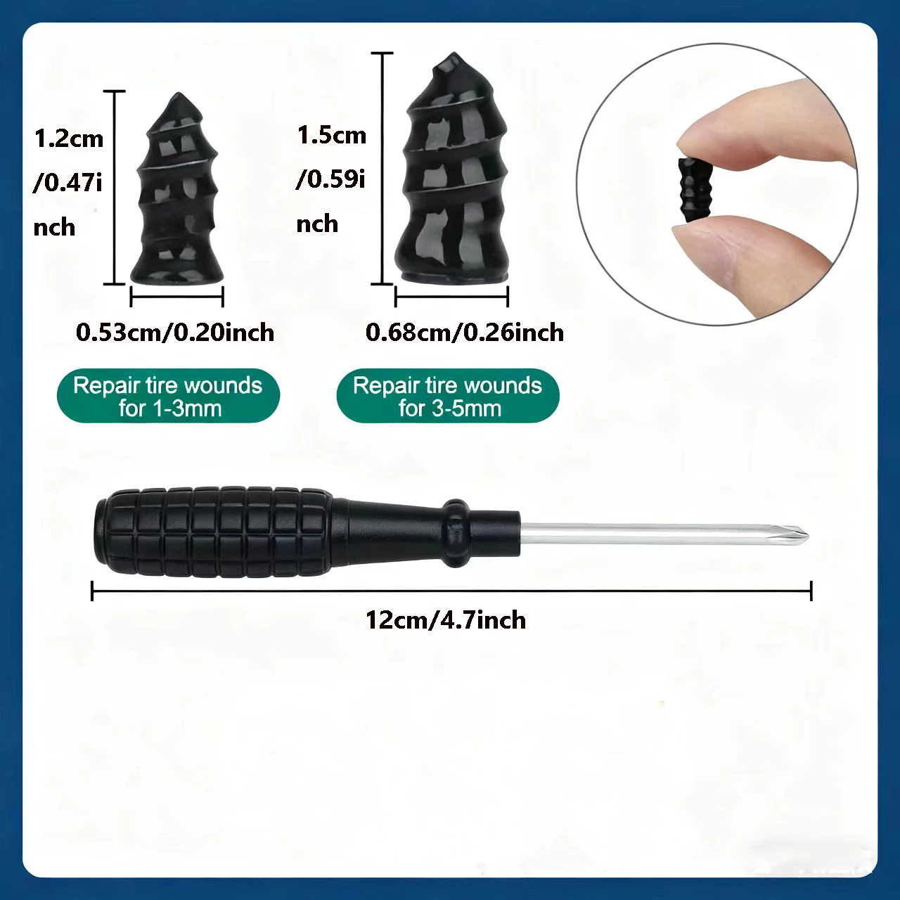 10/50pcs ScrewsVacuum Tyre Repair Nail Tire Puncture Motorcycle Fitting Set Tubeless Wheel Repair Punctures Kit Patches for Car