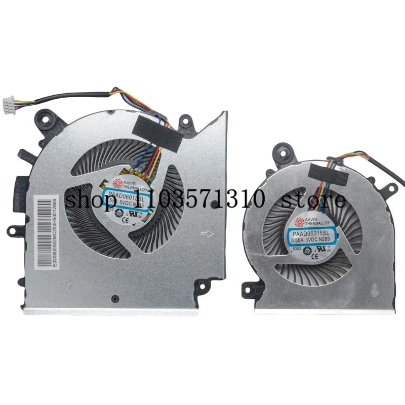 

Replacement New Laptop CPU GPU Cooling Fan for MSI Katana GF76 Pulse GL76 MS-17L1 GF66 11UC Pulse GL66 11UEK MS-1581 Series Fan