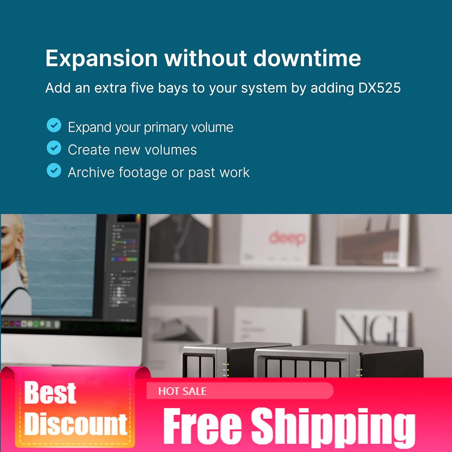 

Суперскидка на 2-дисковый DiskStation DS725+ (без дисков)