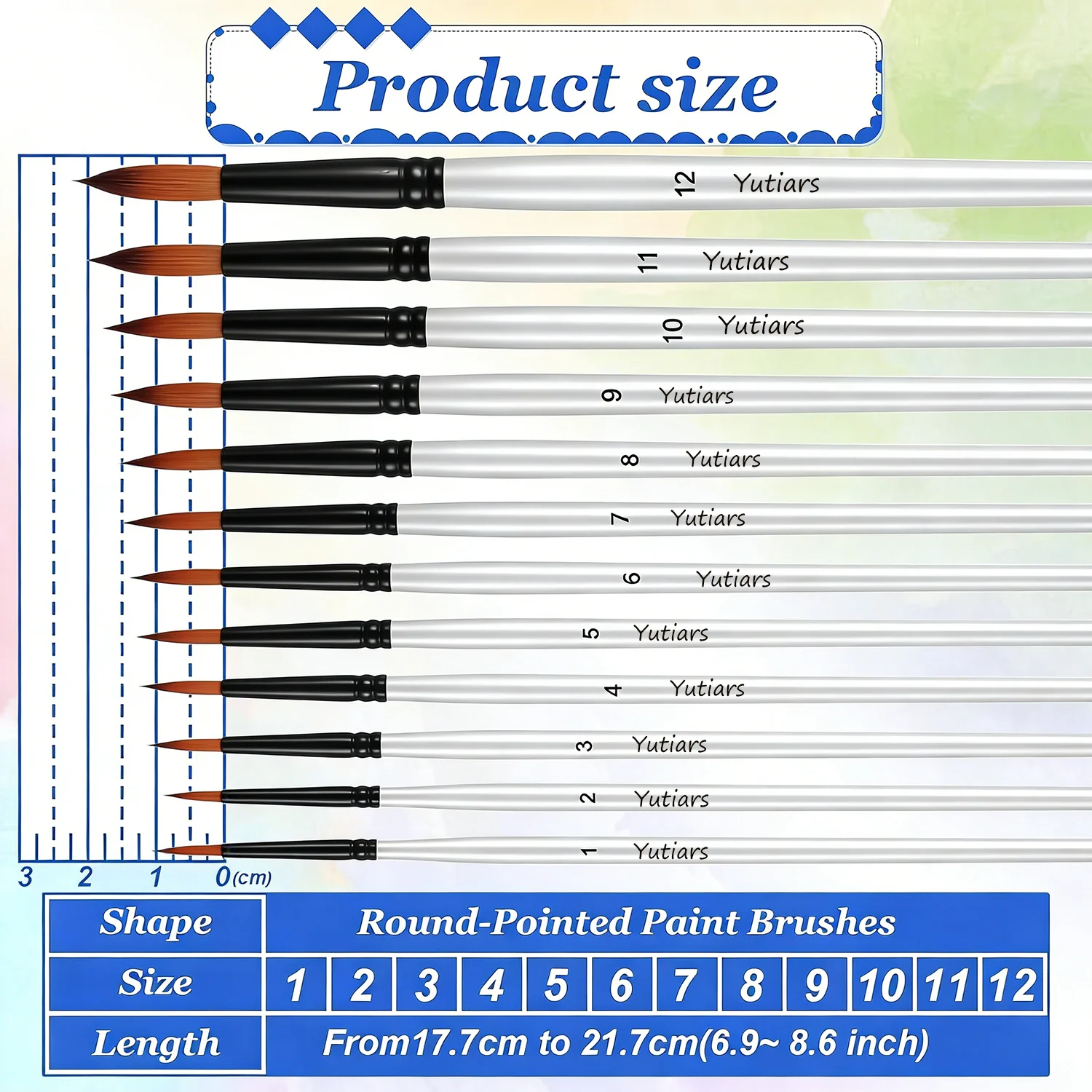 12pcs Professional Paint Brush - đánh giá và giá Model Kit Acrylic Paint