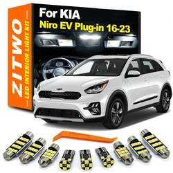 ZITWO 13Pcs Canbus LED Bulb Interior Map Dome Trunk Light Kit For kia Niro EV Plug-in 2016 2017 2018 2019 2020 2021 2022 2023