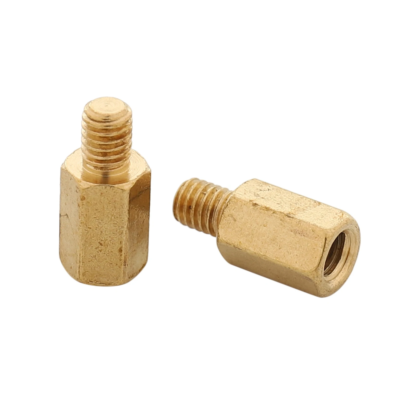 LICE-100 Uds PC PCB placa base latón separador Hexagonal espaciador M3 7 + 4Mm