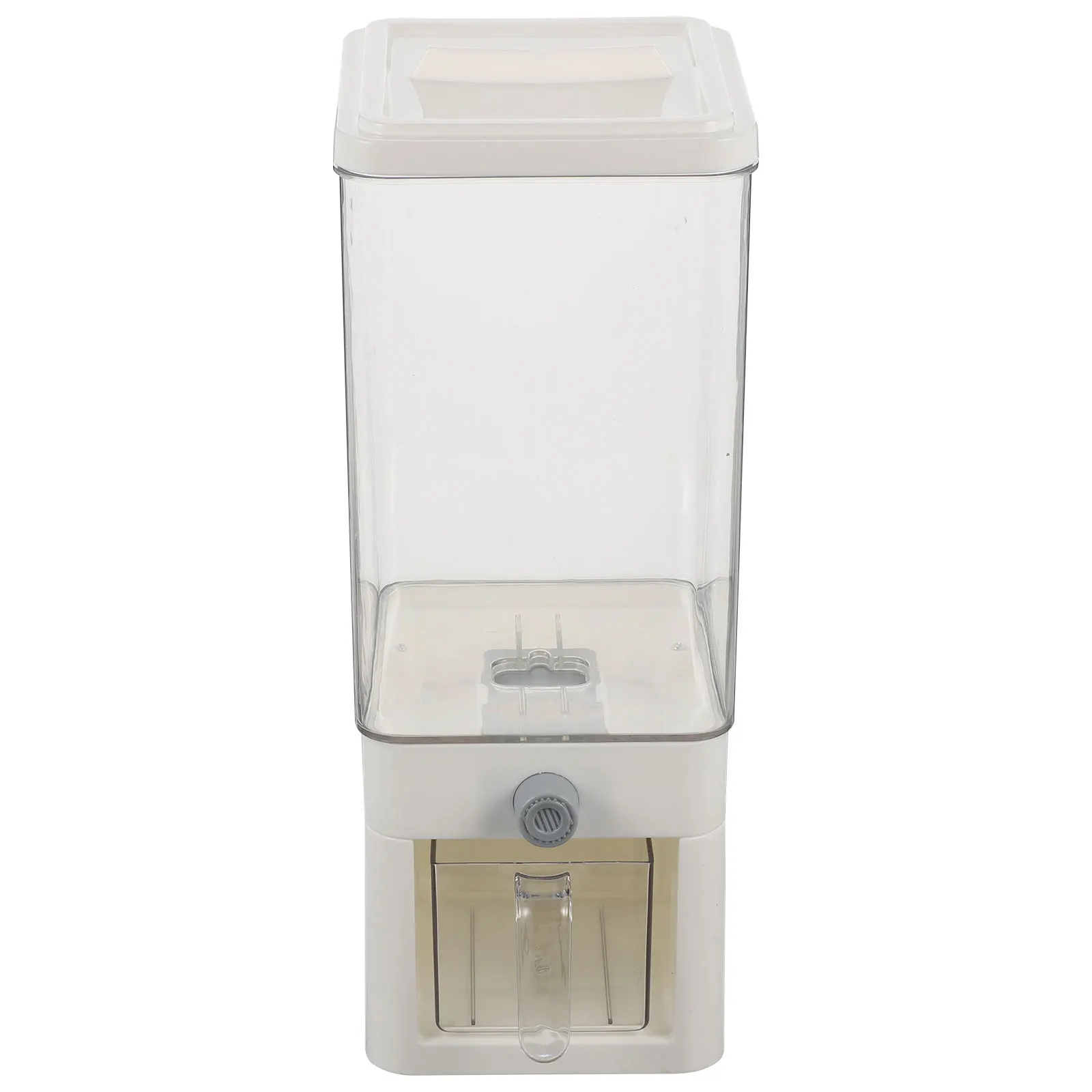 

3.75L Press Top Rice Dispenser Container Kitchen Dry Food Storage Bin For Rice Beans Grains Cereal Oatmeal Lentils Flour