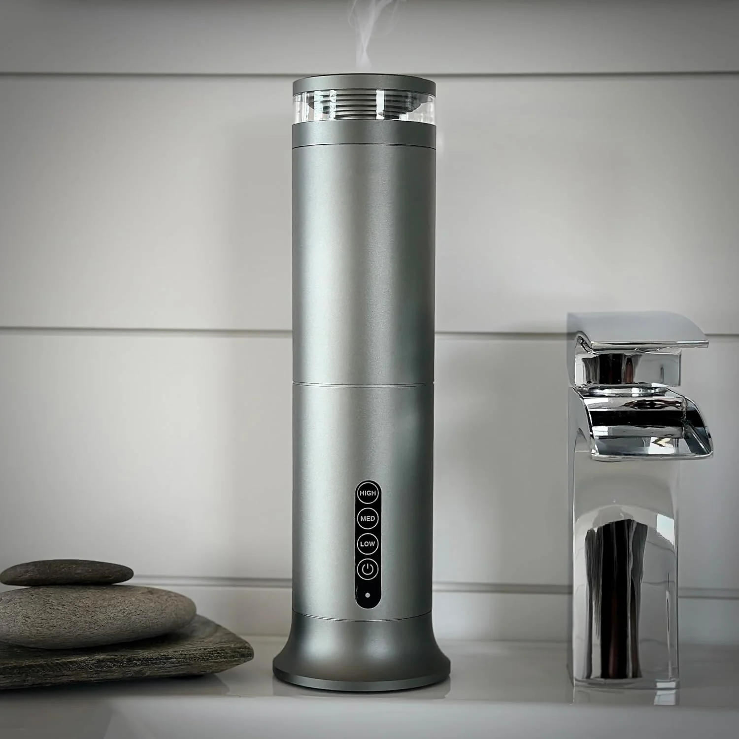 High Quality 100ml Tabletop Tower Scent Diffuser Aluminum Essential Oil Diffuser Machine with Ambient Light