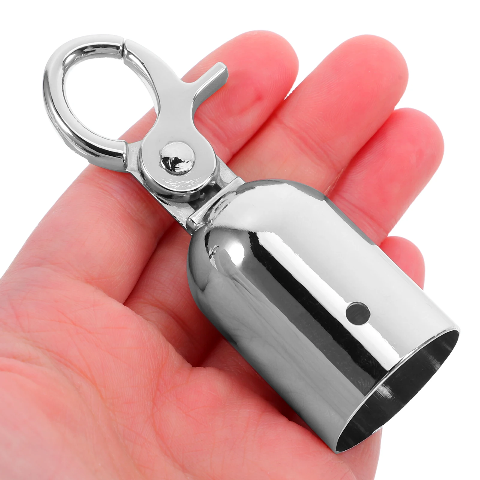 

2 pcs Rope Termination Stopper Alloy Metal Cord Lock For Queue Barrier Guardrail Crowd Control Stanchions Hooks Silver