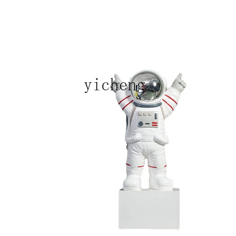 XL Astronaut Large Floor Ornaments Astronaut Double Finger Sky Hotel Welcome Window