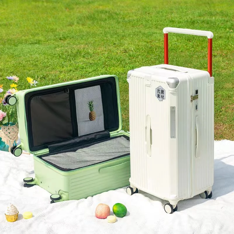 Travel Suitcase Privacy Protection Trolley Case 28/30/32 Inch Wide Handle Large Capacity Luggage with USB Charging Port Suitcase