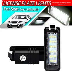 2pcs Car Canbus No Error Led Number License Plate Light For Seat Ibiza MK4 Esporte FR Nico case Cupra Exeo LIMOUSINE 2008-2013