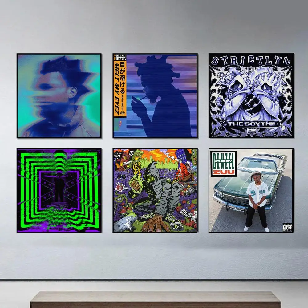 Singer D-Denzel Curry Music Album Poster Personalized Aesthetic Wall Decor Modern Bedroom Room Decoration