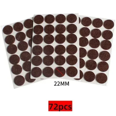 72/3Pcs Self Adhesive Furniture Leg Feet Rug Felt Pads Anti Slip Mat Bumper Damper For Chair Table Floor Scratch Protector image 6