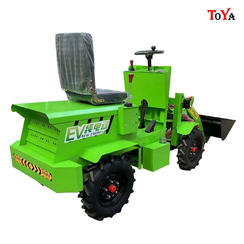 Small loader, new energy agricultural farm, manure cleaning electric small forklift customized