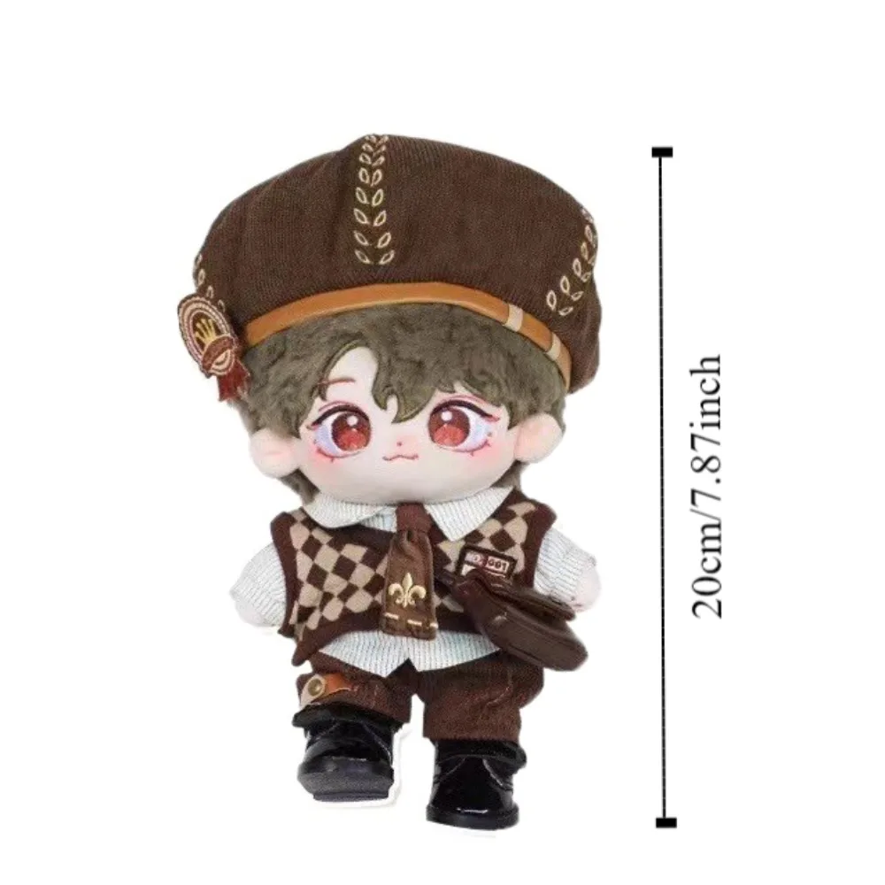 Preppy Style 20cm Cotton Doll Clothes Old Postman Handsome Suit Doll Stuffed Plush Doll Replacement Clothes Doll Accessories