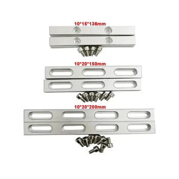 2 adet/takım Alüminyum Konumlandırma Şerit Aracı CNC Süpürgelik Masa Fikstürü Aracı Fiber Lazer Markalama Oyma Makinesi CNC Parçası