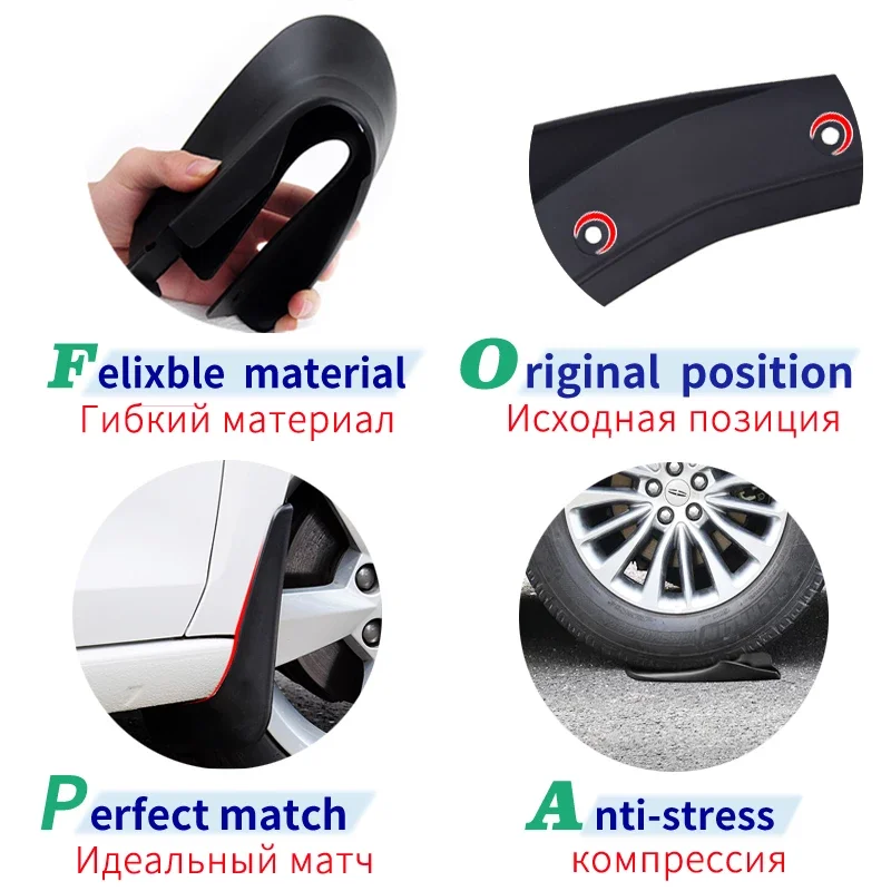 4x For Volkswagen Passat VW B6 2006~2011 2007 2010 Mud Front Rear Anti-splash Upgrade Mudguards Fender Mudflap Car Accessories