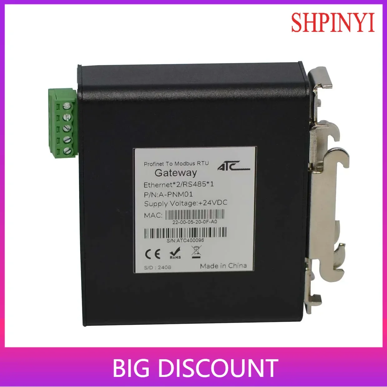 Шлюз Profinet Modbus с поддержкой PROFINET для MODBUS RTU (A-PNM01)