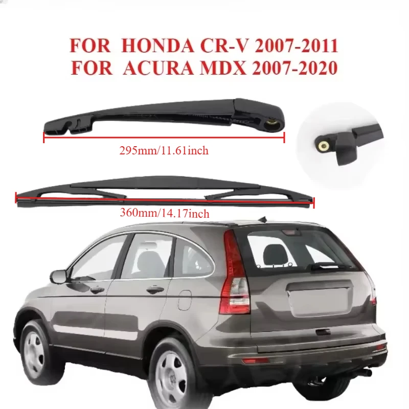 High Quality Rear Windshield Windscreen Washer Wiper Arm Blade  For 07-11 HONDA CRV CR-V For  07-20 ACURA MDX Car Accessories