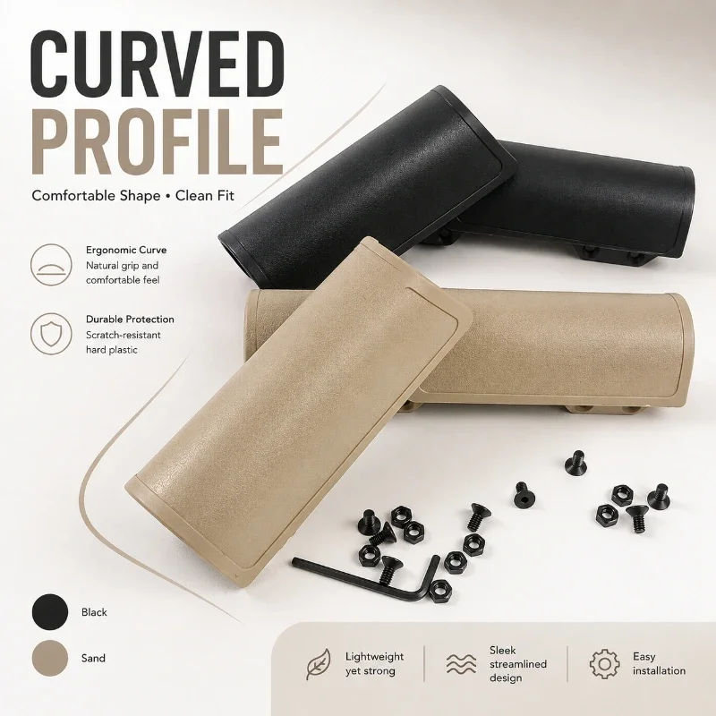 Practical Outdoor DIY Gadget Hardware Matte Curved Plastic Housing Anti Wear Sturdy Decorative Upgrade Fitting