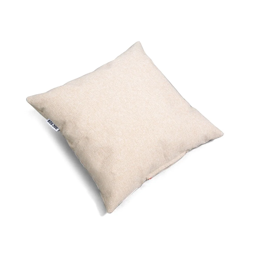 Weatherproof Square Pillow Bean Bag Outdoor Decor Durable UV-Protected Fabric Comfortable Refillable Perfectly Filled 16 Inch