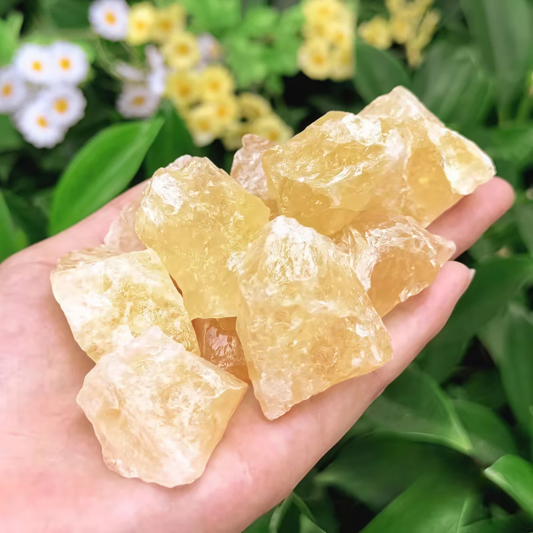 0.11/0.22/0.44lb Natural Citrine raw Stone, healing Crystal Home Decoration, Jewelry Making Bonsai Embellishment Loose Gemstones