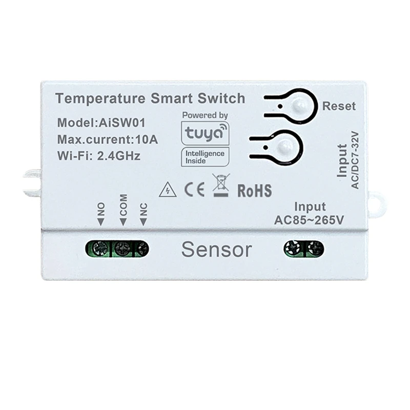 Tuya Temperature Humidity Switch Sensor WiFi Temperature Humidity Switch Sensor with Temperature and Humidity Probe-A32R