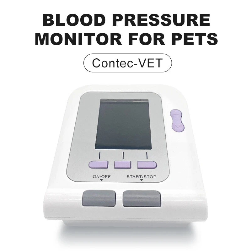 CONTEC08a vet animal blood pressure detector can be equipped with blood oxygen function probe and cuff of various sizes