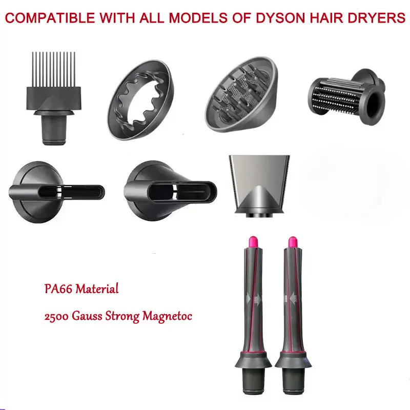 New For Dyson Airwrap Supersonic Hair Dryer Curling Attachment Automatic Hair Curler Barrels And Adapters Styler Curling Tool