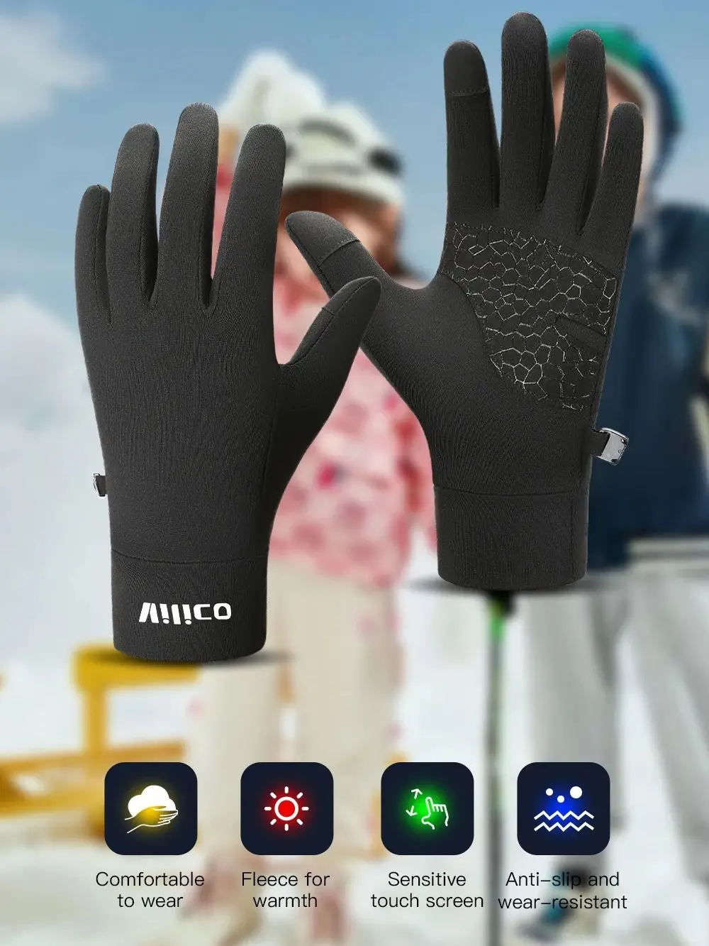 AliExpress Kyncilor Outdoor Autumn And Winter Children'S Sports Running Cycling Touch Screen Warm Gloves With Plush Insulation For Cold Cycling
