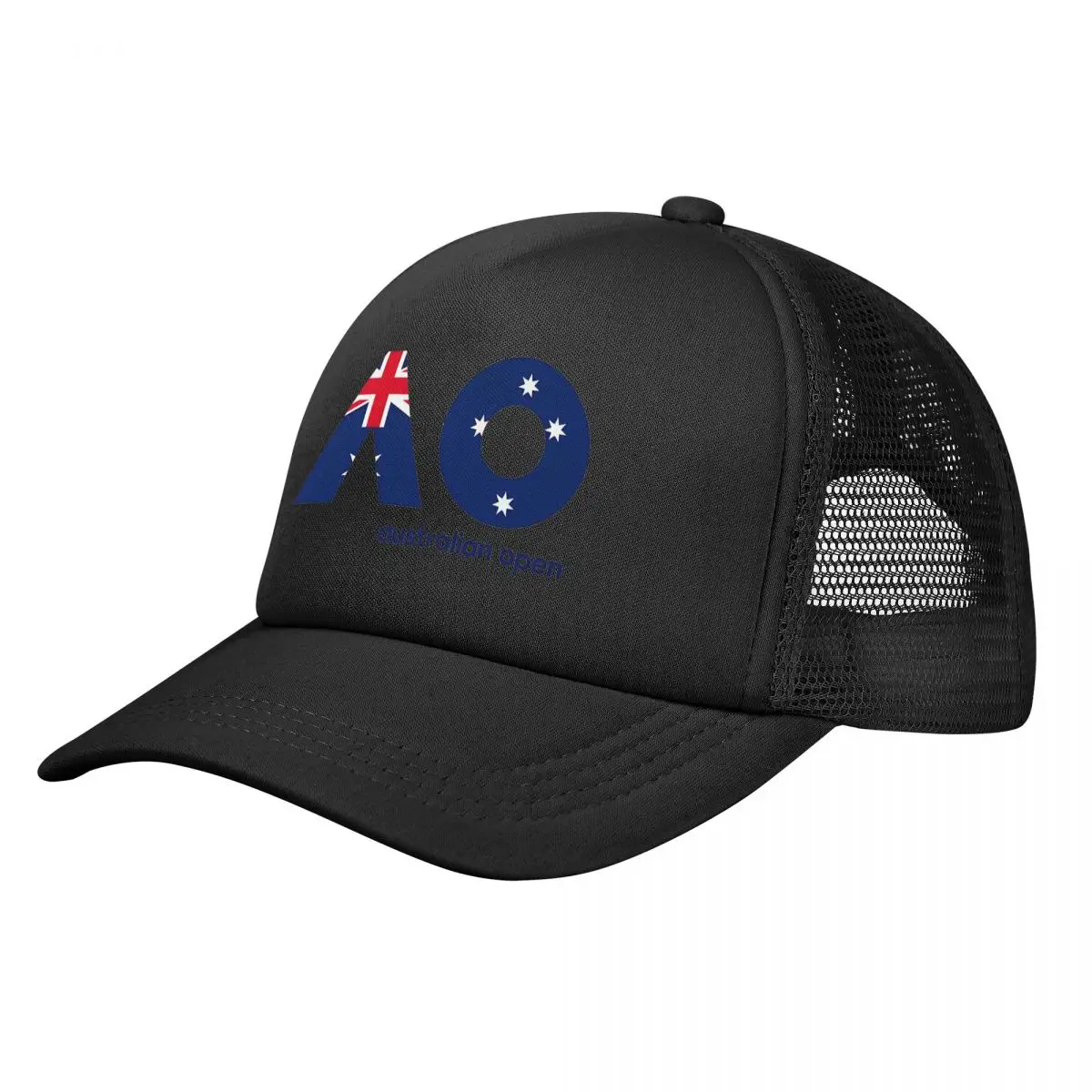 Men Women Australian Open Flag Trucker Hat Hip-Hop Mesh Baseball Caps Polyester Hats Trucker Hat Adjustable Dad Hat Summer