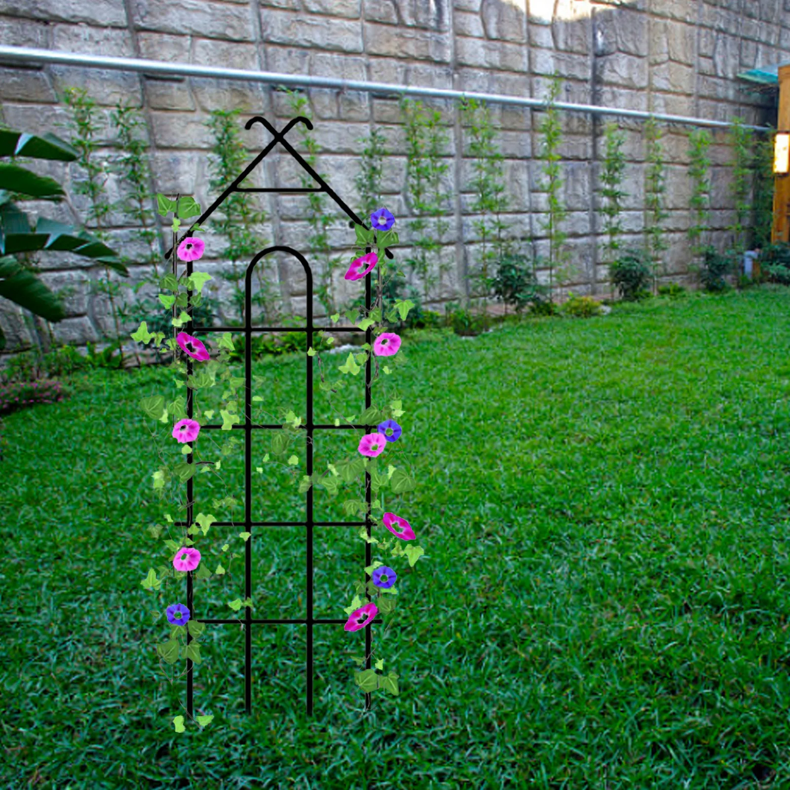 Roślina na zewnątrz Trellis Metal Garden Obelisk Trellis wspinaczka stojak na rośliny uchwyt solidna roślina winorośl struktura wsparcia dla owoców