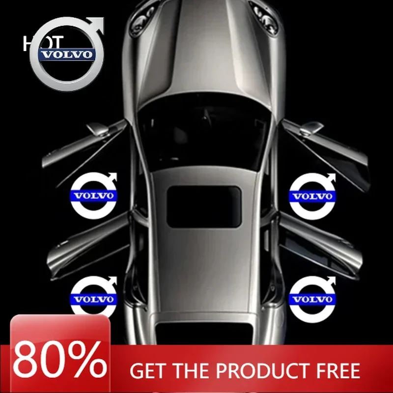 

2026 Hot For VOLVO 2Pcs lamp Volvo V40V60V90XC40XC60XC90S90 projector Logo car LED welcome lamp ghost projection lamp car suppli