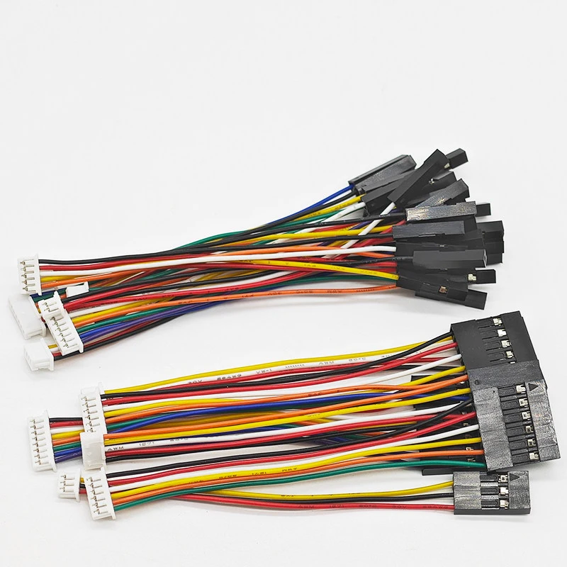 100pcs PH2.0 To Du Pon 4Pin Female 20/30/10cm Same Reverse 4Pin 5Pin Customize 26awg Black Wire Set