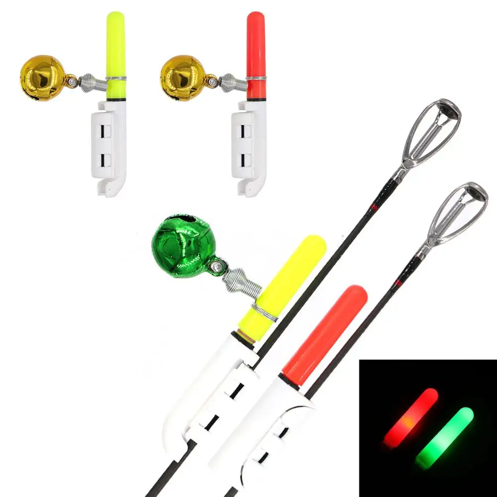 Electronic Fishing Rod Luminous Stick With Bell Pole Light Bite Tackle Alarm Float Fishing Night Rock Led U0m5