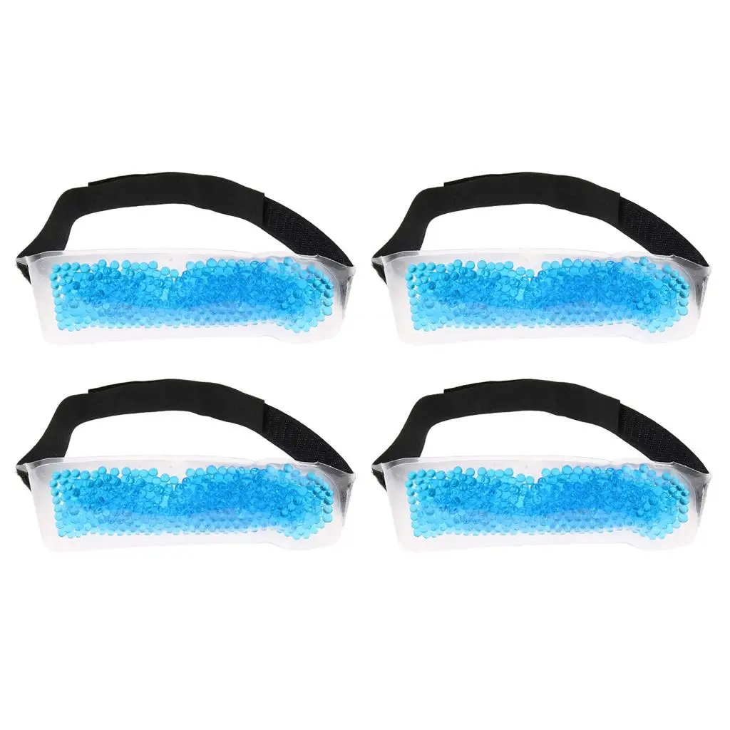 

4 многоразовых гелевых компресса для головы: носимый компресс для облегчения мигрени, горячая и холодная терапия