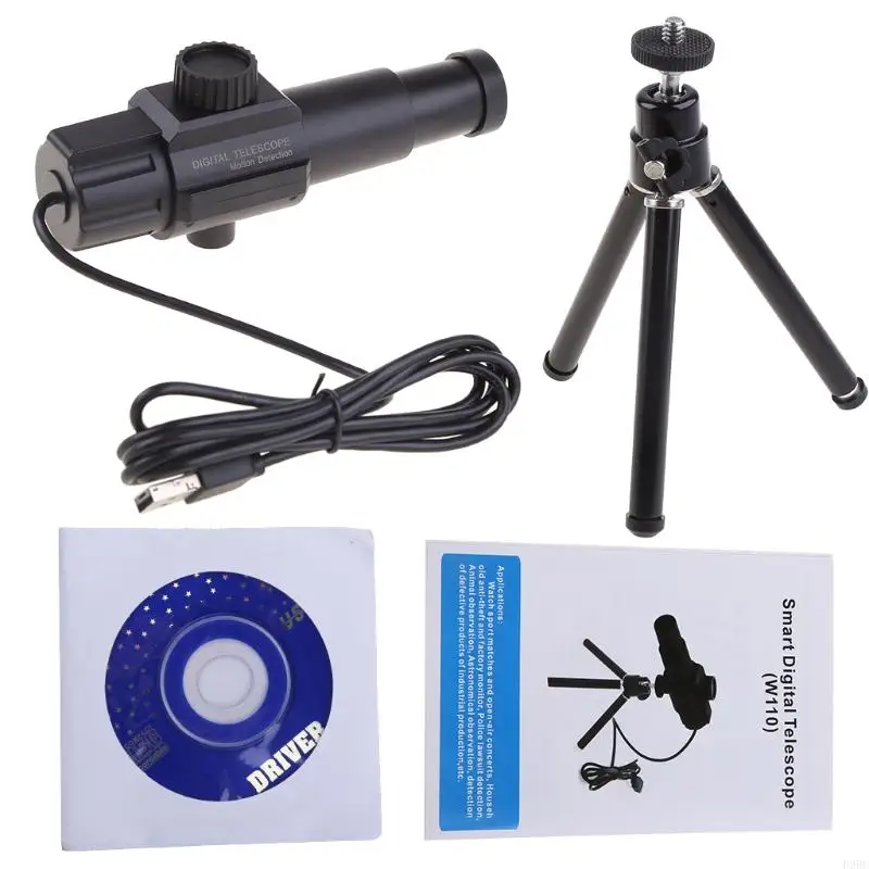 F26C Portable USB Digital 2.0MP 70X Zooming Motion Detection Monocular with Tripod for Photography