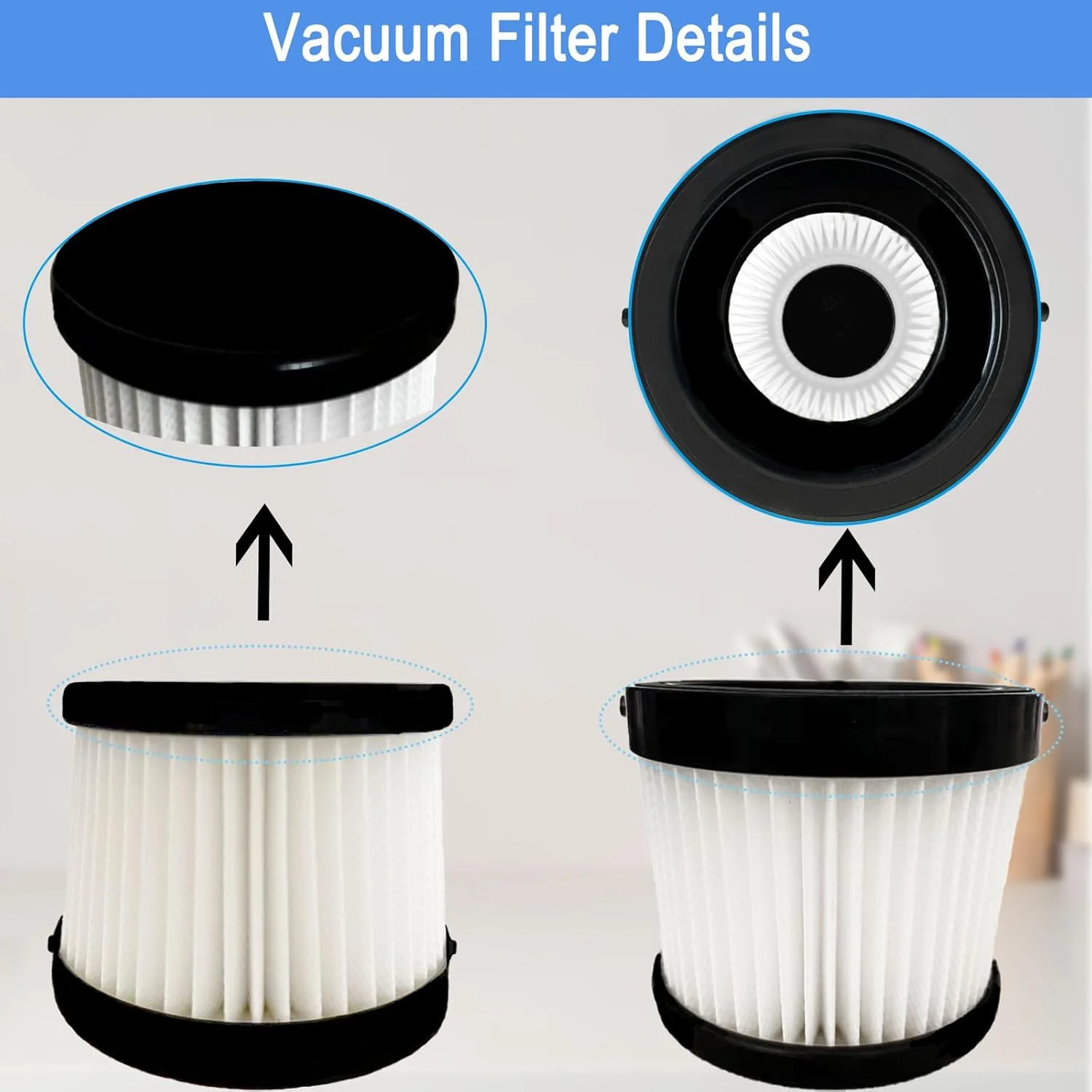 فلتر DCV501HB لمكنسة DEWALT 20V اللاسلكية المحمولة، جزء DCV5011H