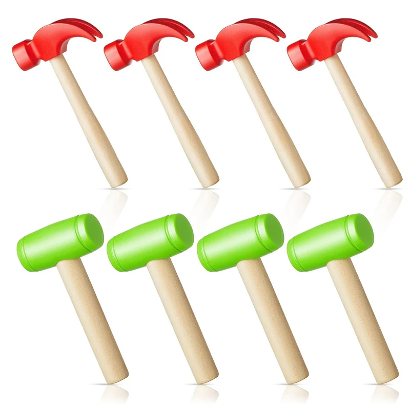 Kids Toy Mallet Hammer Simulation Maintenance Tools Pretend Play Educational Gift for Girls Boys School Birthday Party Favors