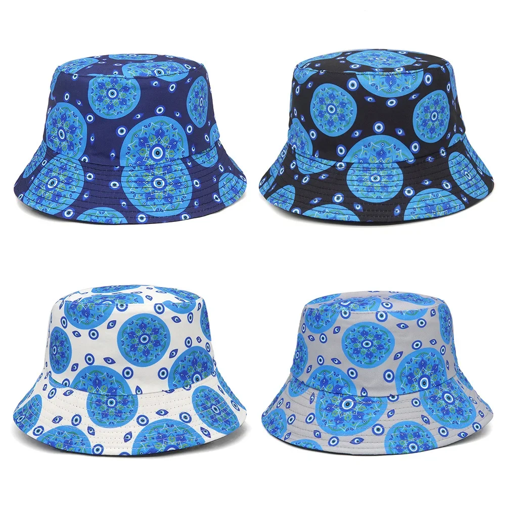 Fashion Print Bucket Hat Summer Men Fisherman Caps Hats Women Hip Hop Cartoon Beach Cap Unisex Panama Hat Female 2024