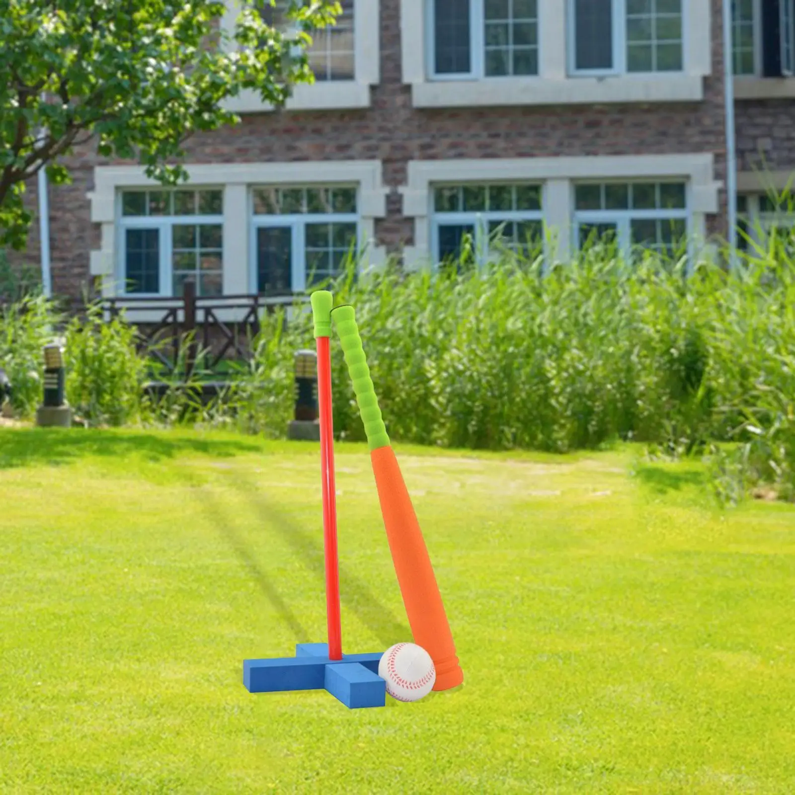 

Kids Foam Baseball Bat Set Interactive Toy T Ball Softball Bat Set for Baseball Practicing Gifts Girls Boys Outdoor Activities