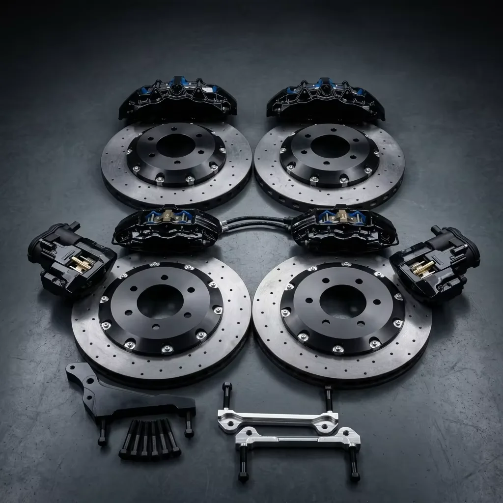 Big Brake Kit Gt8 for Dodge Challenger / Charger 392 Hellcat Redeye Super Stock Brake Calipers with Carbon Ceramic Brake Rotor
